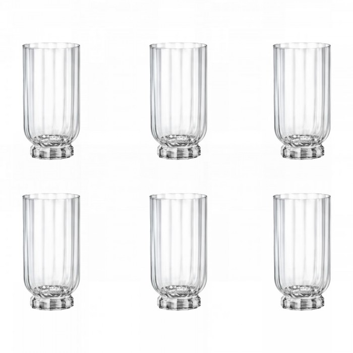 Set 6 pahare long drink, BORMIOLI ROCCO FLORIAN, 430ml, D7,3xh14,1cm