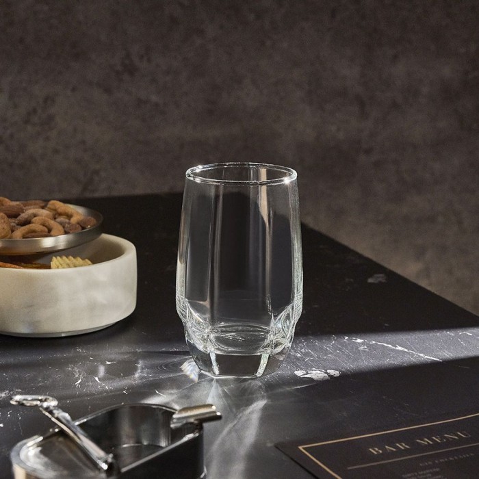 Set 6 pahare long drink OCEAN CHARISMA, 415ml, D8xh12,5cm, sticla