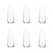 Set 6 pahare long drink/sampanie BOHEMIA CRYSTAL SANDRA, 250ml, sticla