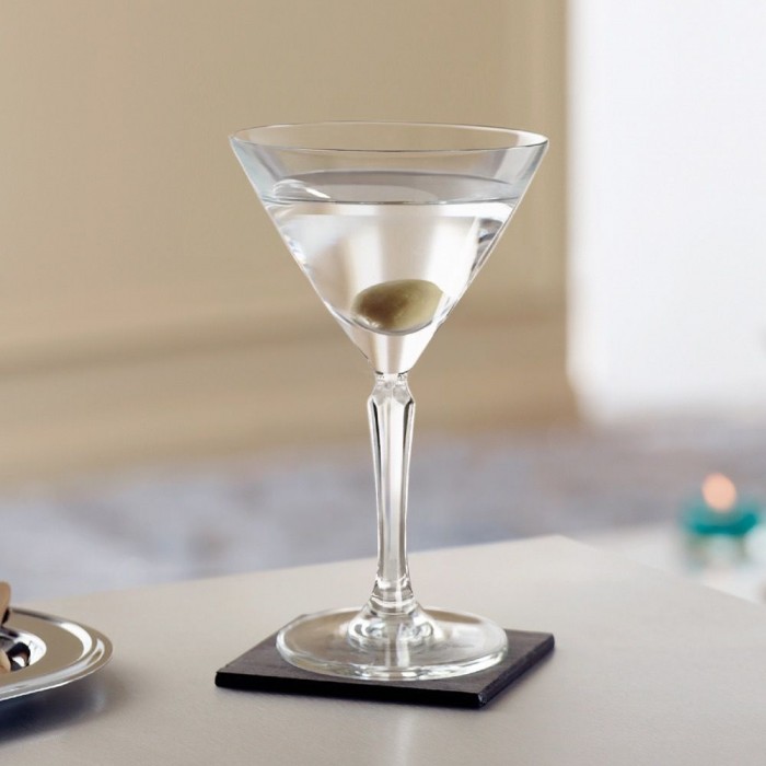 Set 6 pahare martini OCEAN CONNEXION, 215ml, D10xh16,6cm, sticla