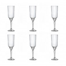 Set 6 pahare sampanie BORMIOLI ROCCO FLORIAN, 210ml, D6,5xh22cm