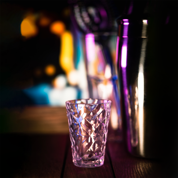 Set 6 pahare shot-uri policarbonat RAKI PRISMA CLEAR, 20ml, D4,1xh4,9cm