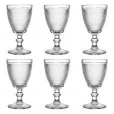 Set 6 pahare vin alb Raki Charm, 240ml, din sticla, transparente