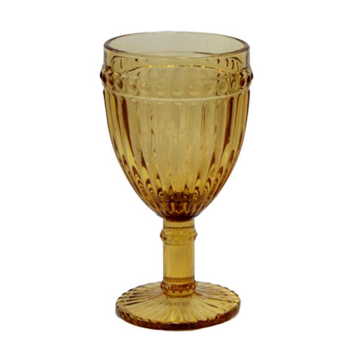 Set 6 pahare vin alb RAKI OLD SCHOOL YELLOW, din sticla, D7,8xh15cm, 260ml, galben