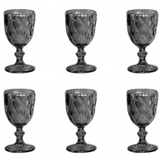 Set 6 pahare vin alb RAKI WICKED, din sticla, D8xh15cm, fumurii