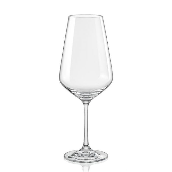 Set 6 pahare vin BOHEMIA CRISTAL SANDRA, 350ml, sticla