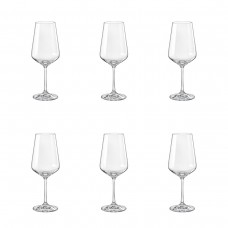 Set 6 pahare vin BOHEMIA CRISTAL SANDRA, 350ml, sticla