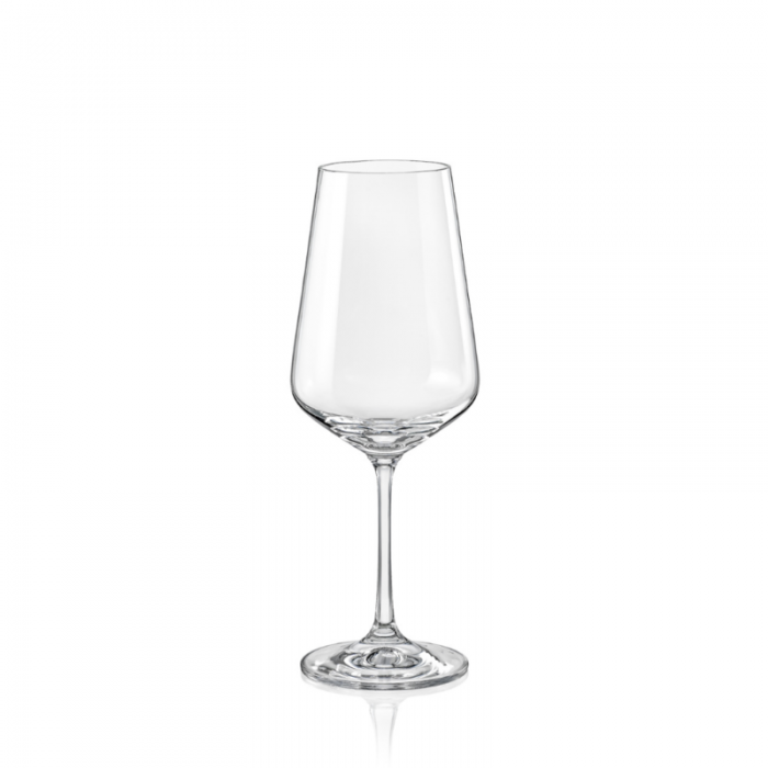 Set 6 pahare vin rosu BOHEMIA CRISTAL SANDRA, 450ml, sticla