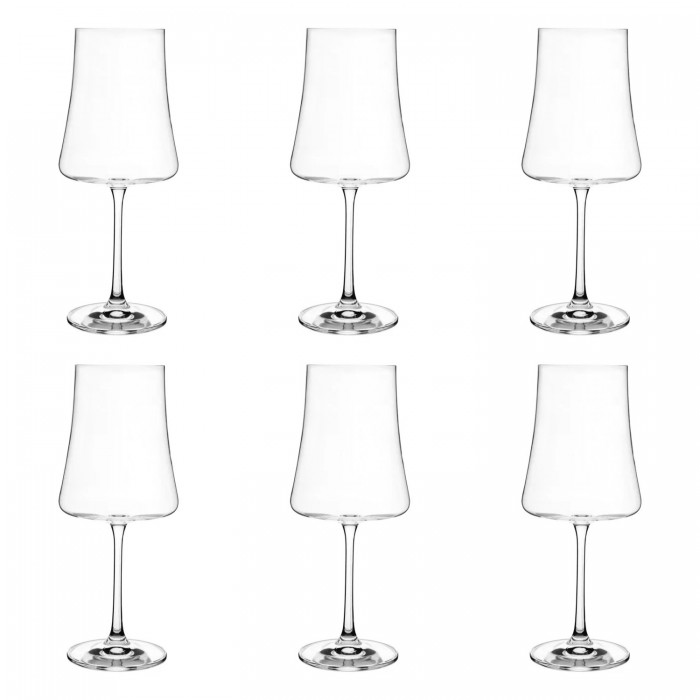 Set 6 pahare vin rosu BOHEMIA CRYSTAL XTRA, 460ml, sticla