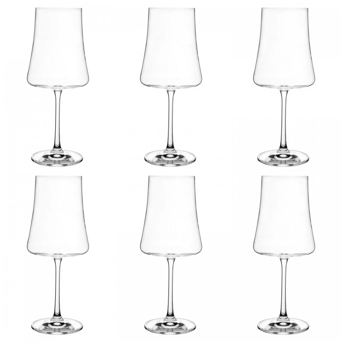Set 6 pahare vin rosu Burgundy BOHEMIA CRYSTAL XTRA, 560ml, sticla