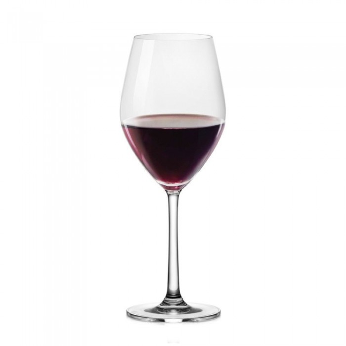 Set 6 pahare vin rosu cu picior OCEAN SANTE, 420ml, D8,5xh22,5cm, sticla