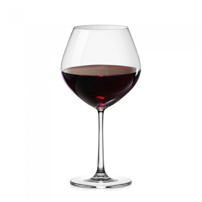 Set 6 pahare vin rosu cu picior OCEAN SANTE Burgundy, 635ml, D10,9xh21,2cm, sticla