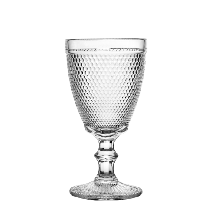 Set 6 pahare vin rosu Raki Charm, 330ml, din sticla, transparente