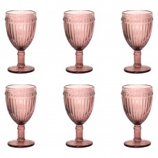 Set 6 pahare vin rosu RAKI OLD SCHOOL BORDEAUX, din sticla, D8,5xh16,5cm, 300ml, bordo