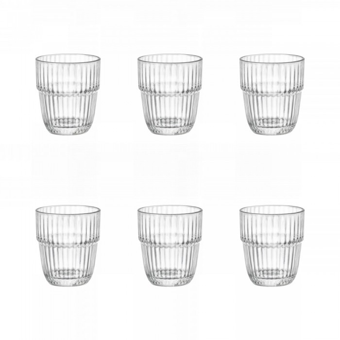 Set 6 pahare whisky D.O.F. BORMIOLI ROCCO BARSHINE, 395ml, D9,1xh10cm, sticla temperata