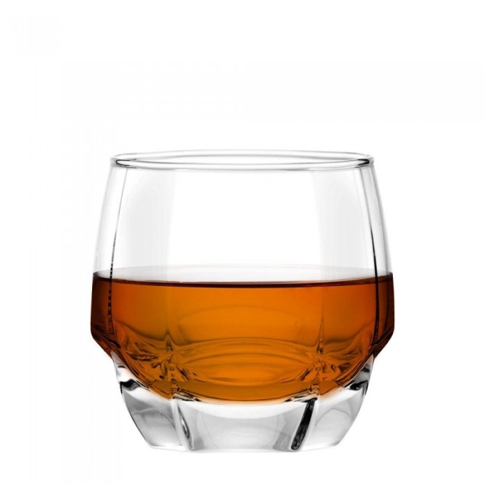 Set 6 pahare whisky OCEAN CHARISMA Rock, 340ml, D9,2xh8,5cm, sticla