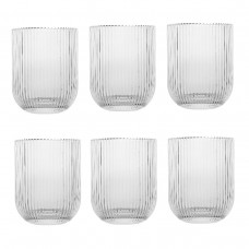 Set 6 pahare whisky Raki Bloom, 260ml, D7,5xh9,5cm, sticla, transparente
