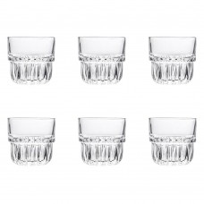 Set 6 pahare whisky RAKI FOXY, 260ml, D8,2xh8,5cm, din sticla