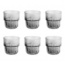 Set 6 pahare whisky RAKI FOXY FUME, 160ml, D7xh7,5cm, din sticla