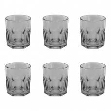 Set 6 pahare whisky RAKI HELLA FUME, din sticla, 200ml, D7,5xh7,8cm