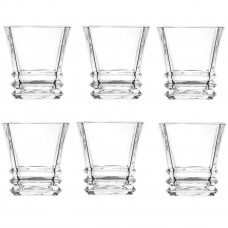 Set 6 pahare whisky Raki Rock, 250ml, D9xh9cm, din sticla