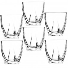 Set 6 pahare whisky Raki Rock, 284ml, D9,5xh9,3cm, din sticla