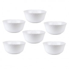 Set 6 salatiere sticla opal BORMIOLI EBRO, D23xh9,8cm