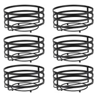 Set 6 suporturi metalice rotunde pentru cos textil CULINARO, D19cm