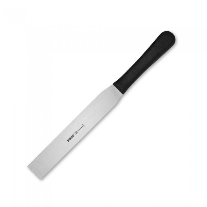 Set cutite si spatule patiserie 5 piese + husa PIRGE CREME, inox cu manere plastic negru