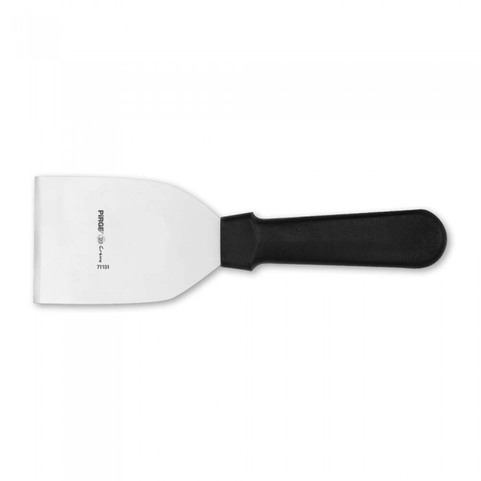 Set cutite si spatule patiserie 5 piese + husa PIRGE CREME, inox cu manere plastic negru