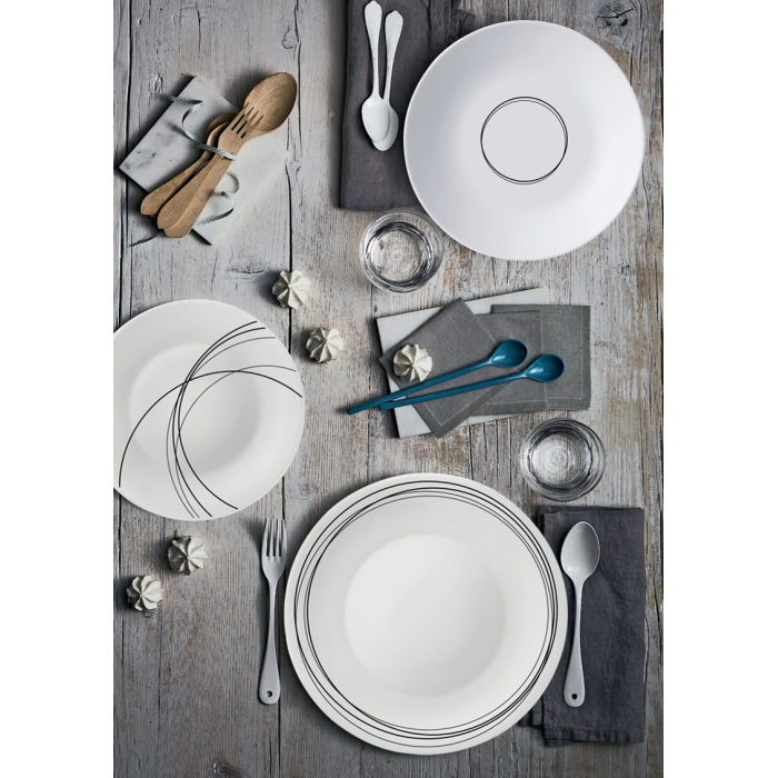 Set serviciu masa opal 18 piese BORMIOLI CHIAROSCURO