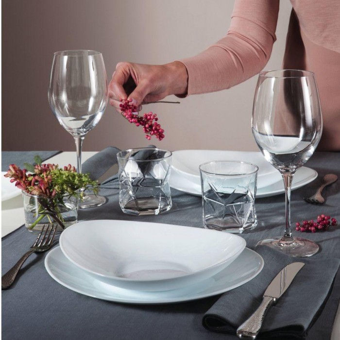 Set serviciu masa opal 18 piese BORMIOLI PROMETEO