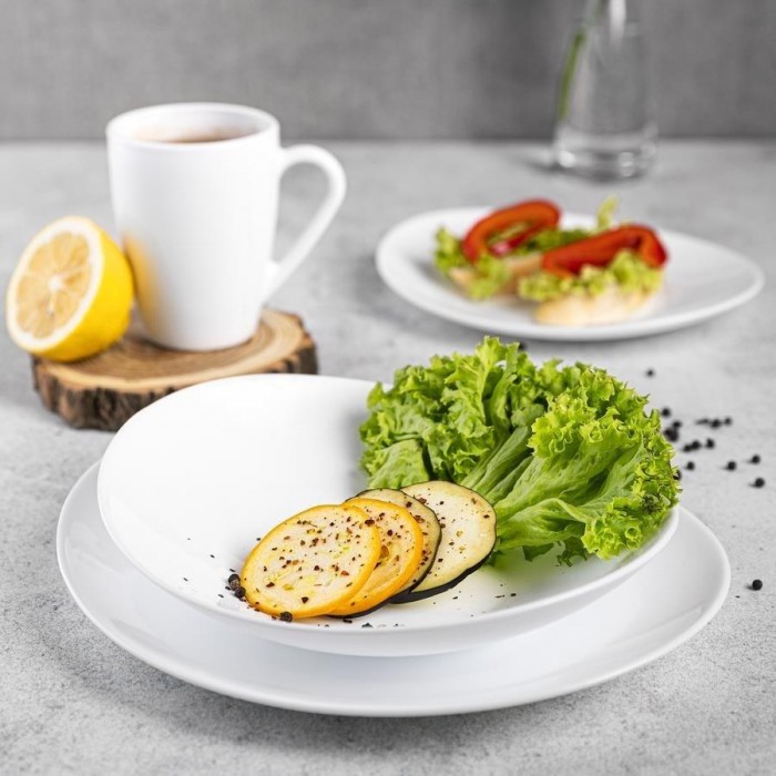 Set serviciu masa opal 18 piese BORMIOLI PROMETEO