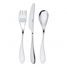 Set tacamuri 30 piese pentru 6 persoane, HISAR AQUA, inox 18/10
