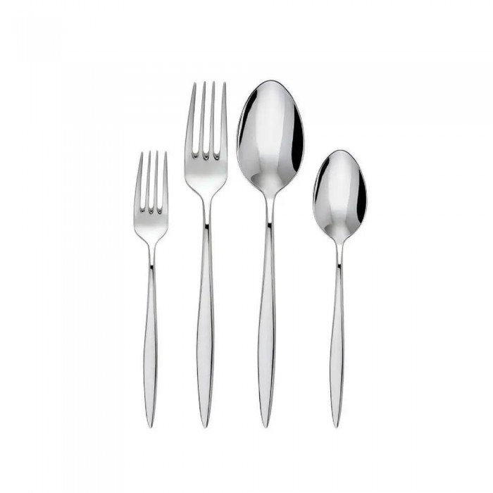 Set tacamuri 30 piese pentru 6 persoane, HISAR MERCURY, inox 18/10