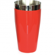 Shaker Boston cocktail RAKI inox 700ml cu invelis rosu