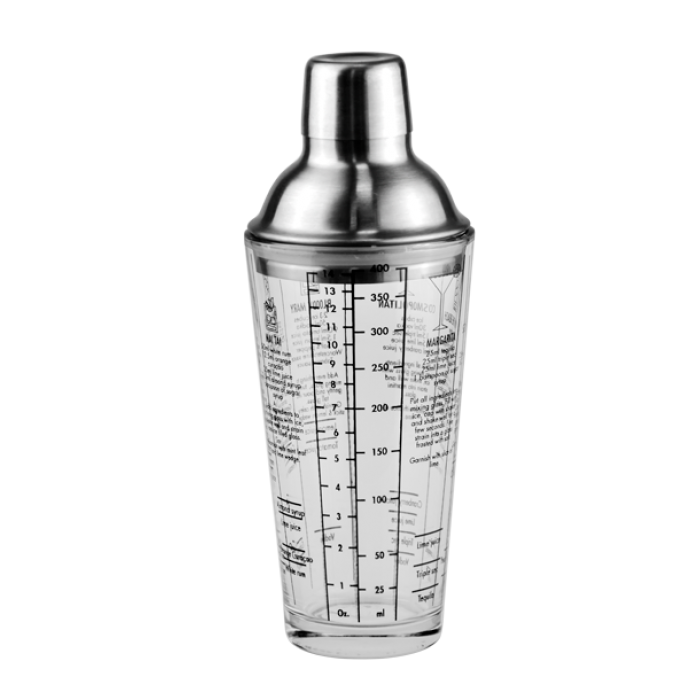 Shaker din sticla RAKI 400ml
