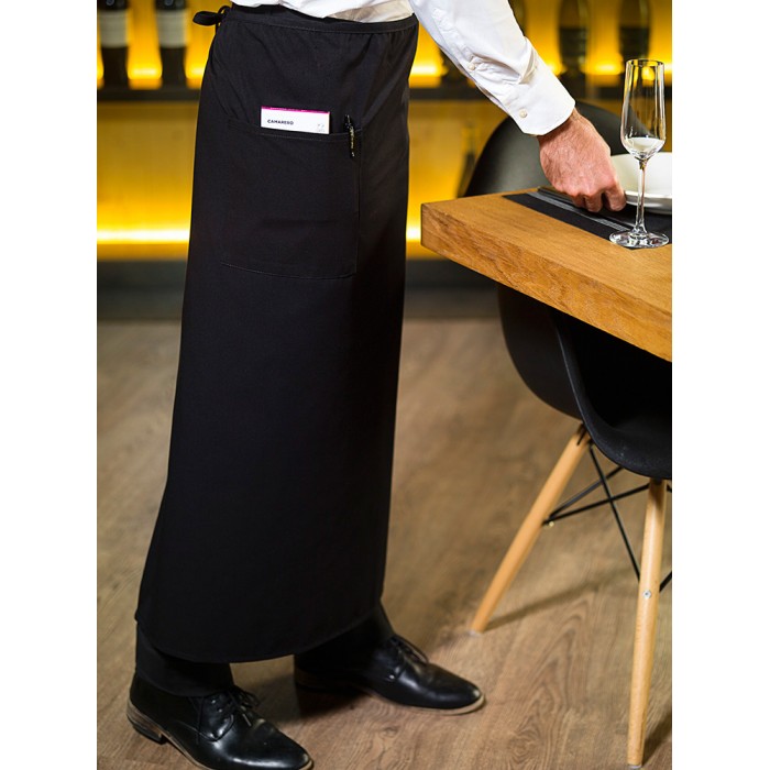 Sort cu buzunar pentru ospatar ROLL DRAP 90x110cm LONG BLACK