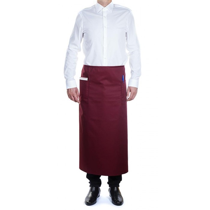 Sort cu buzunar pentru ospatar ROLL DRAP 90x110cm LONG BURGUNDY