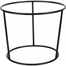 Stand expunere bufet pentru boluri si platouri CULINARO MARBELLA 3D, metal cu acoperire PVC anti-alunecare neagra, D25/D21xh20cm