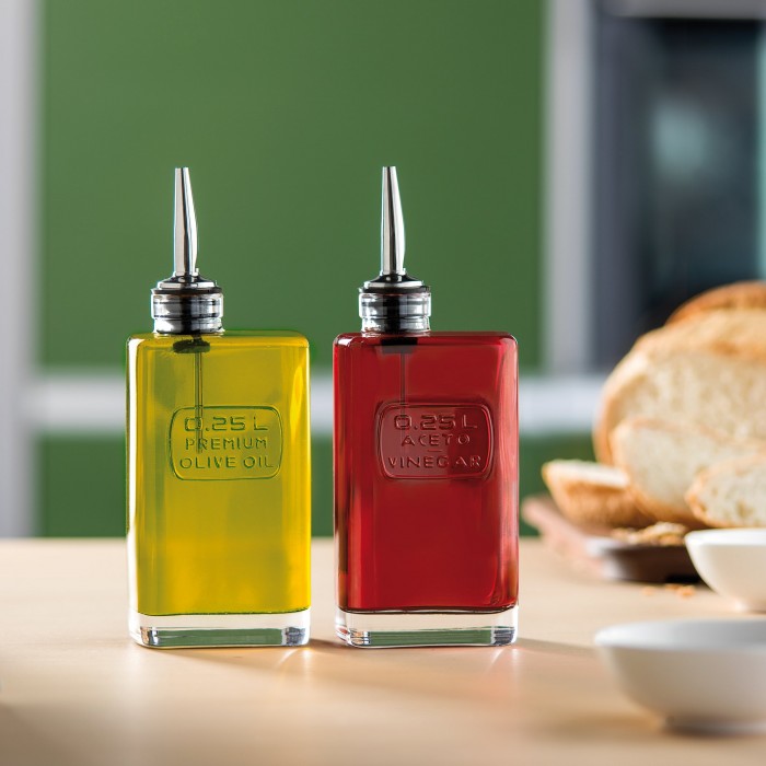 Sticla cu picurator pentru ulei de masline LUIGI BORMIOLI OPTIMA, 250ml, 7,4x5xh19,7cm, din sticla