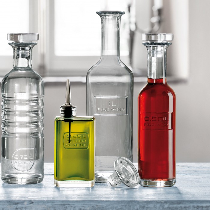 Sticla cu picurator pentru ulei de masline LUIGI BORMIOLI OPTIMA, 250ml, 7,4x5xh19,7cm, din sticla