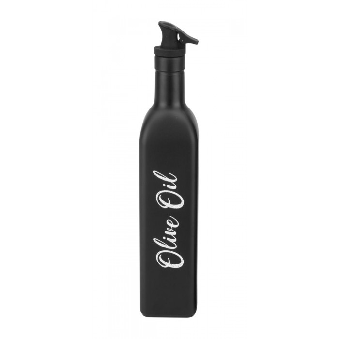 Sticla pentru ulei de masline cu picurator RAKI VOCA, 250ml, din sticla, neagra