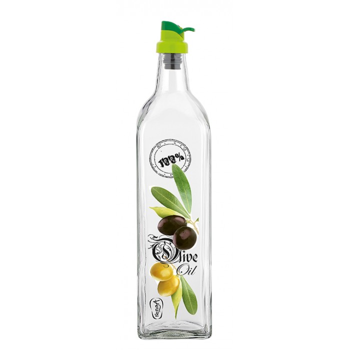 Sticla pentru ulei de masline RAKI Olive 1l cu picurator