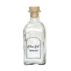 Sticla ulei oliviera cu dop de pluta RAKI, 700ml, din sticla