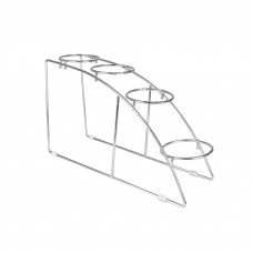 Suport expunere cu 4 niveluri CULINARO, inox, 19x53xh32,5cm, pentru 4 recipiente