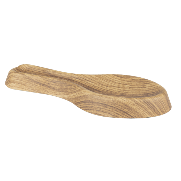 Suport lingura din polistiren antibacterian WILLOW BUFFET, 26x10,5xh2cm, aspect lemn