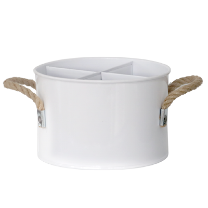 Suport metalic alb pentru sticle ulei, otet, pipernita si solnita RAKI 17xh11cm