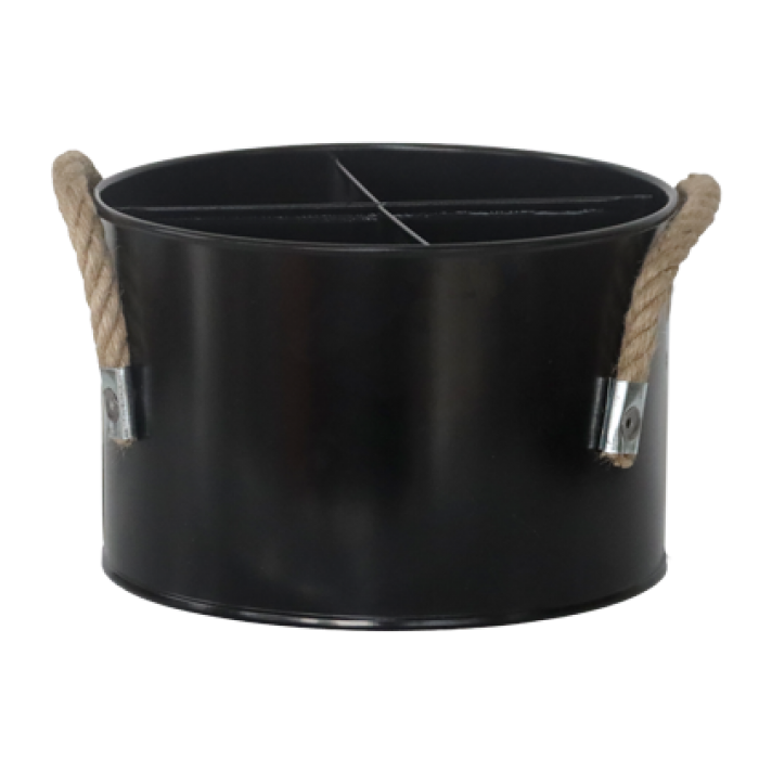 Suport metalic negru pentru sticle ulei, otet, pipernita si solnita RAKI 17xh11cm