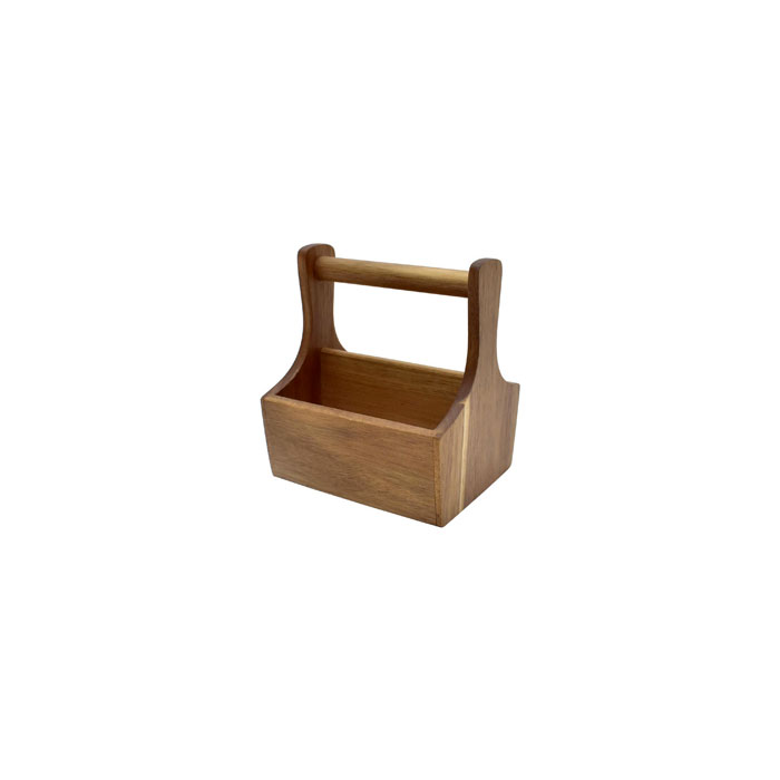 Suport oliviera/condimente cu maner CULINARO ALAS, din lemn acacia, 14,5x13xh16,4cm, Table Theatre